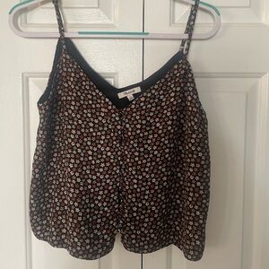 Madewell Black Floral Camisole